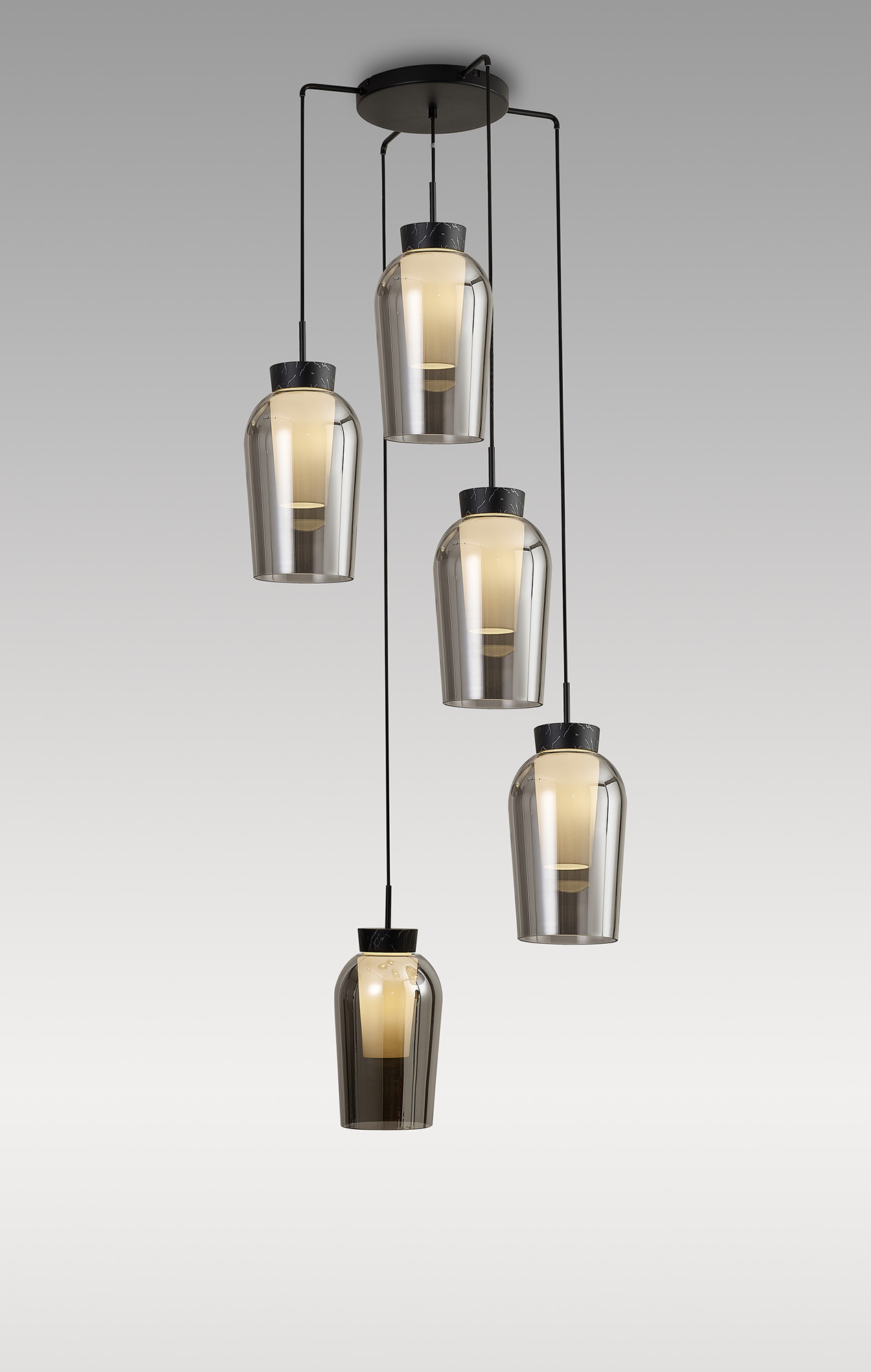 Nora Black Ceiling Lights Mantra Multiple Pendant